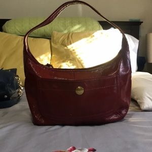 Vintage Coach Patent Hobo - image 1